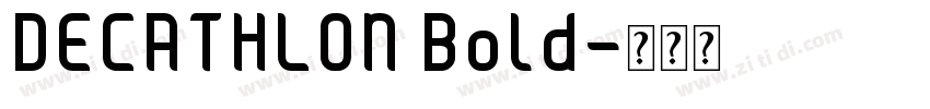 DECATHLON Bold字体转换